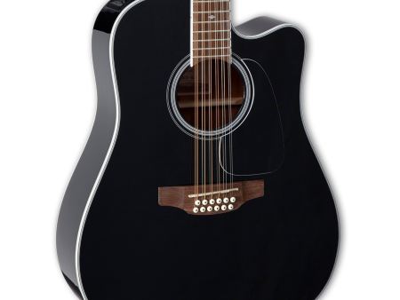 Takamine GD38CE 12-String Dreadnought Acoustic Electric Guitar - Black For Discount