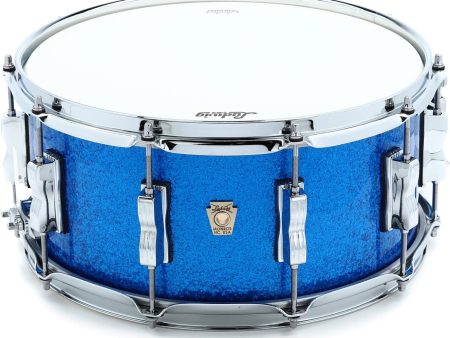 Ludwig Classic Maple 6.5x14 Snare Drum - Blue Sparkle For Sale