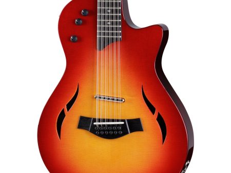 Taylor T5z-12 Classic DLX Special Edition Electric Guitar, Cherry Sunburst Sale