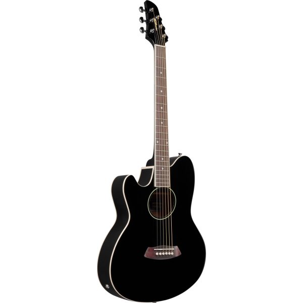 Ibanez TCY10LE Left Handed Acoustic Electric Guitar - Black High Gloss Discount