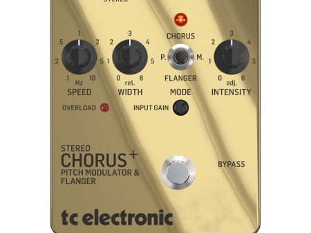 TC Electronic SCF Gold Stereo Chorus Flanger Pedal - Special Edition Gold Fashion