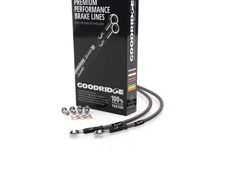 Goodridge 98-08 Honda Shadow 125 Carbon Front SS Brake Lines For Discount