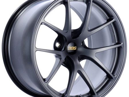 BBS RI-A 18x10 5x120 ET25 Matte Graphite Wheel -82mm PFS Clip Required Hot on Sale