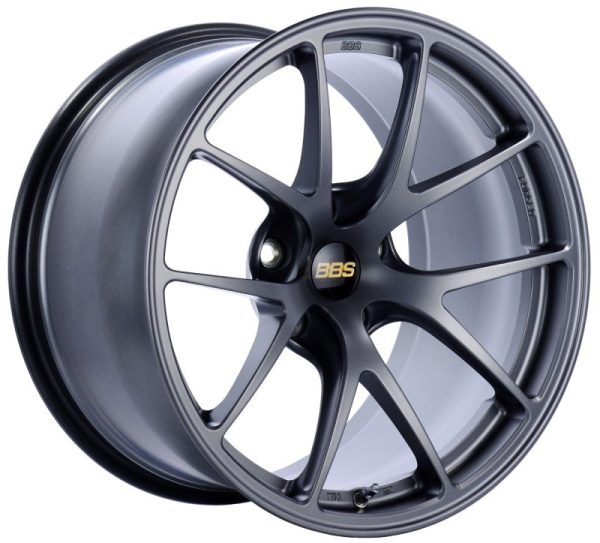 BBS RI-A 18x10 5x120 ET25 Matte Graphite Wheel -82mm PFS Clip Required Hot on Sale