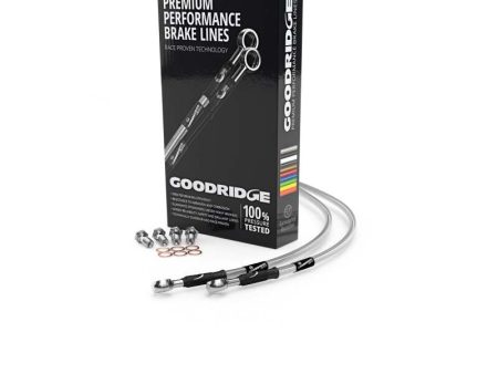 Goodridge 85-87 Honda XL125RF Clear Front SS Brake Lines For Cheap