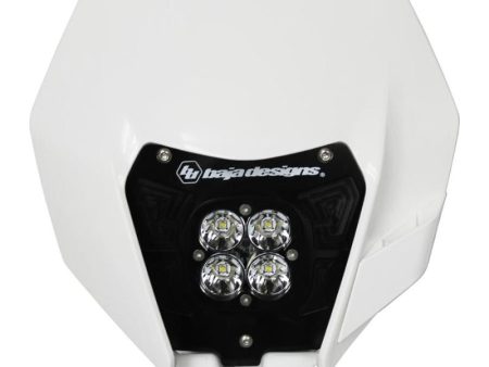 Baja Designs 14-16 KTM Headlight Kit AC w Headlight Shell White Squadron Sport Online