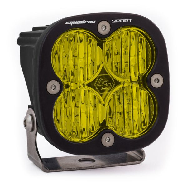 Baja Designs Squadron Sport Wide Cornering Black LED Light Pod Pattern - Amber Online