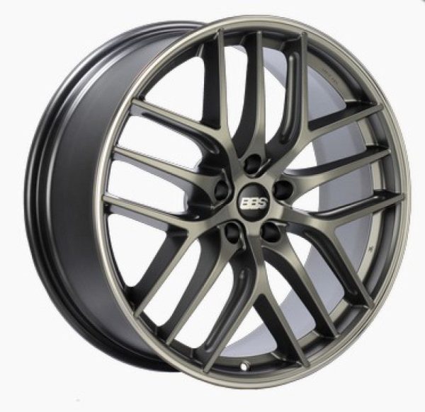 BBS CC-R 19x10 5x120 ET38 Satin Platinum Polished Rim Protector Wheel -82mm PFS Clip Required Discount