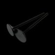 Brian Crower Honda Acura B18C B16A B17A 28mm Black Nitride w Flat Face Exhaust Valves on Sale