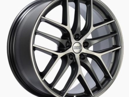 BBS CC-R 19x8 5x108 ET45 Satin Graphite Diamond Cut Polished Rim Protector Wheel -70mm PFS Required For Sale