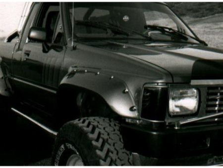 Bushwacker 84-88 Toyota Cutout Style Flares 2pc - Black Hot on Sale